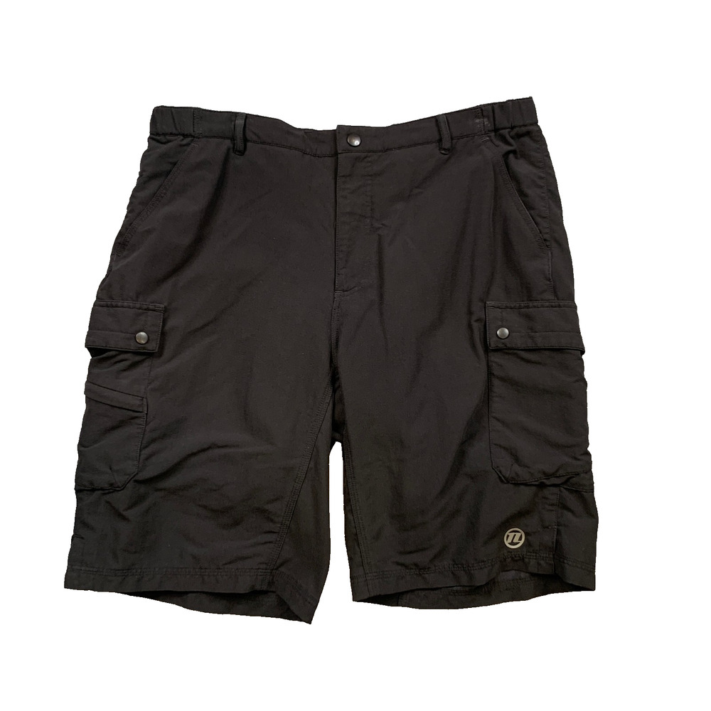 Novara Mountain Biking Shorts Mens M Medium Black Cargo Pockets Padded Cycling